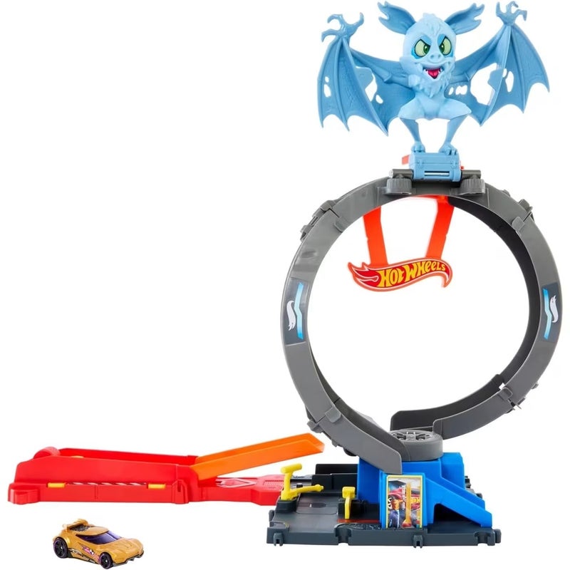 Mattel Games Mattel - Hot Wheels City Bat Loop Attack Track Playset - HTN78 - Image 1